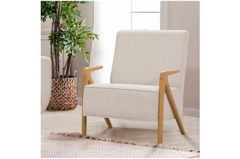 Austen Fåtölj - Creme - Möbler - Vardagsrum - Fåtöljer