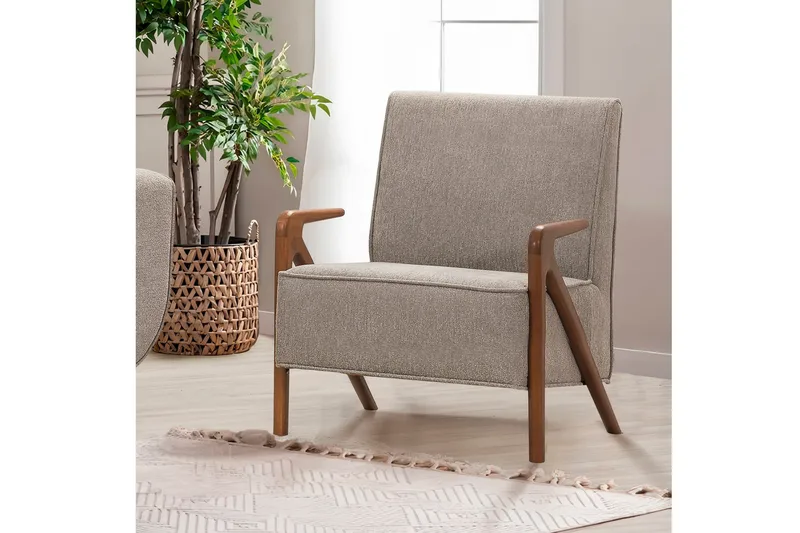 Austen Fåtölj - Grå - Möbler - Vardagsrum - Fåtöljer