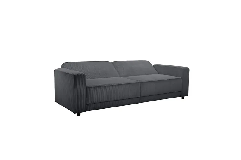 Bäddsoffa Allie Antracit, Cordoroy, 81x225x91 cm - Antracit, Cordoroy, 81x225x91 cm - Möbler - Vardagsrum - Bäddsoffor