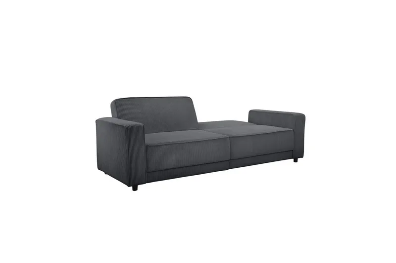 Bäddsoffa Allie Antracit, Cordoroy, 81x225x91 cm - Antracit, Cordoroy, 81x225x91 cm - Möbler - Vardagsrum - Bäddsoffor