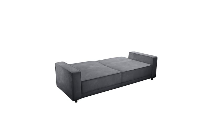 Bäddsoffa Allie Antracit, Sammet, 81x225x91 cm - Antracit, Sammet, 81x225x91 cm - Möbler - Vardagsrum - Bäddsoffor