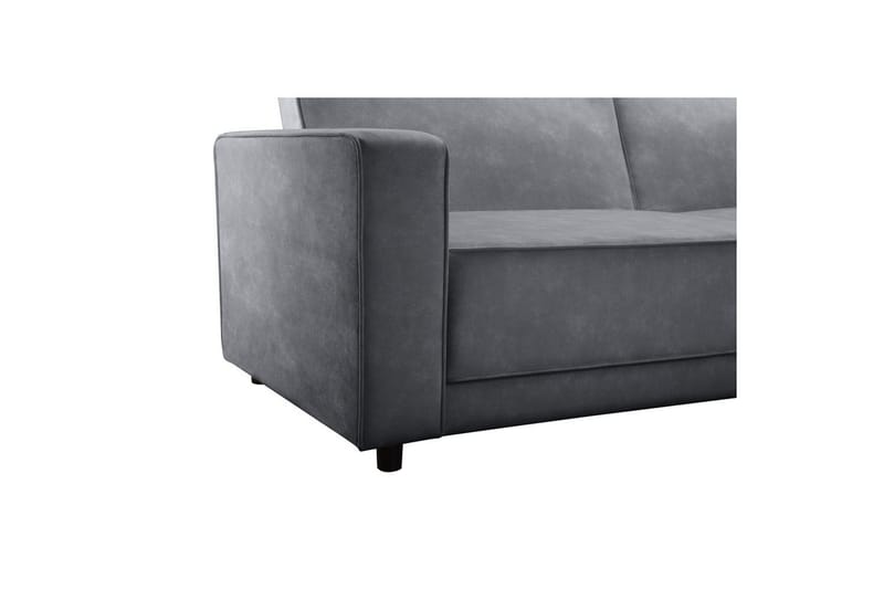 Bäddsoffa Allie Antracit, Sammet, 81x225x91 cm - Antracit, Sammet, 81x225x91 cm - Möbler - Vardagsrum - Bäddsoffor