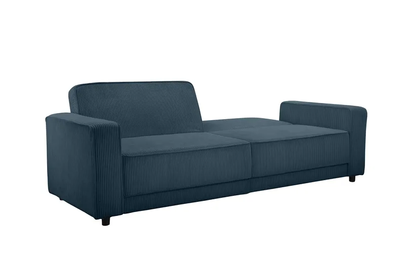 Bäddsoffa Allie Blå, Cordoroy, 81x225x91 cm - Blå, Cordoroy, 81x225x91 cm - Möbler - Vardagsrum - Bäddsoffor