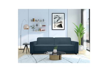 Bäddsoffa Allie Blå, Cordoroy, 81x225x91 cm