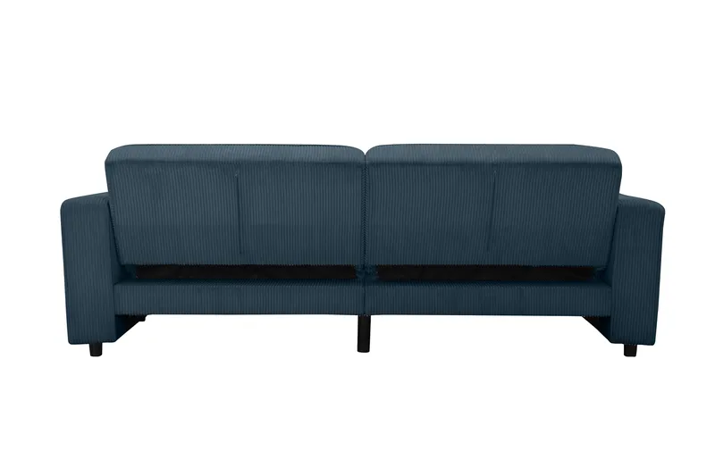 Bäddsoffa Allie Blå, Cordoroy, 81x225x91 cm - Blå, Cordoroy, 81x225x91 cm - Möbler - Vardagsrum - Bäddsoffor