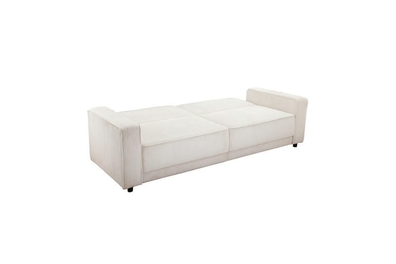 Bäddsoffa Allie Kräm, Cordoroy, 81x225x91 cm - Kräm, Cordoroy, 81x225x91 cm - Möbler - Vardagsrum - Bäddsoffor
