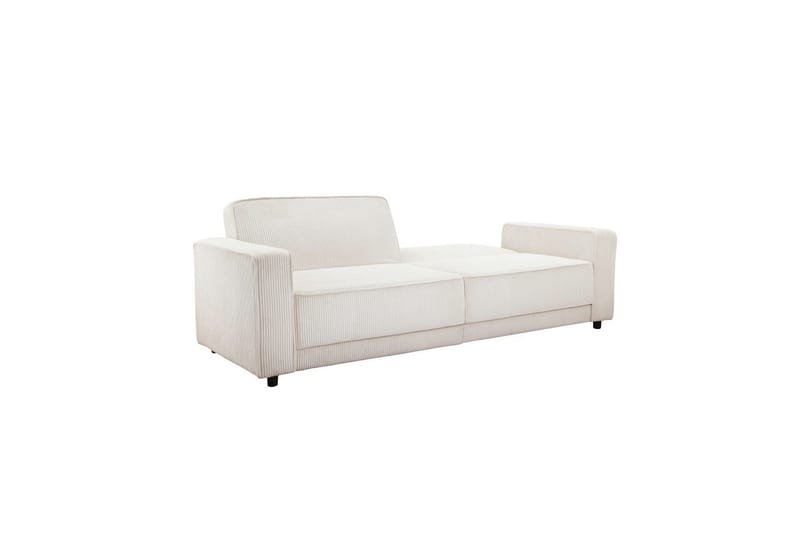 Bäddsoffa Allie Kräm, Cordoroy, 81x225x91 cm - Kräm, Cordoroy, 81x225x91 cm - Möbler - Vardagsrum - Bäddsoffor