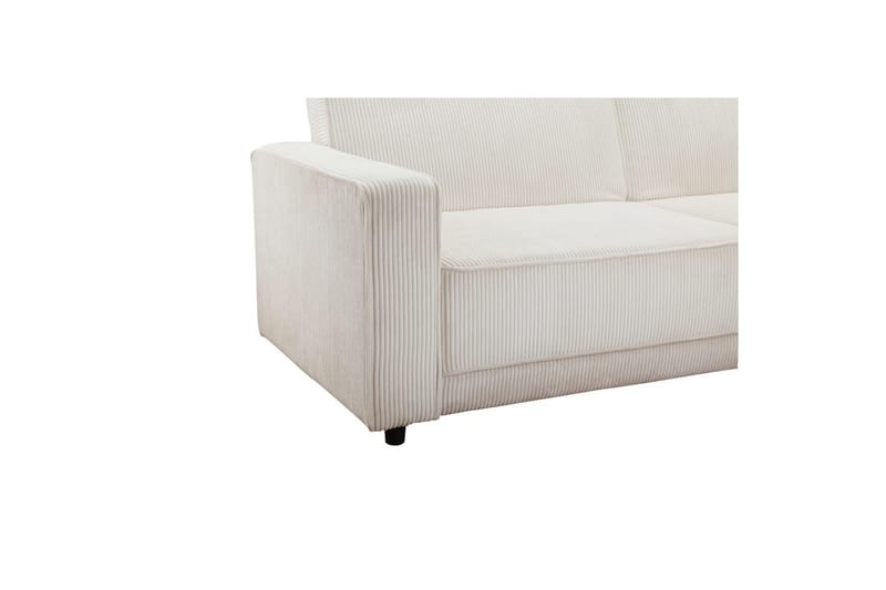 Bäddsoffa Allie Kräm, Cordoroy, 81x225x91 cm - Kräm, Cordoroy, 81x225x91 cm - Möbler - Vardagsrum - Bäddsoffor