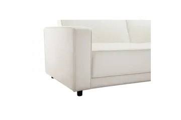 Bäddsoffa Allie Kräm, Sammet, 81x225x91 cm - Kräm, Sammet, 81x225x91 cm - Möbler - Vardagsrum - Bäddsoffor