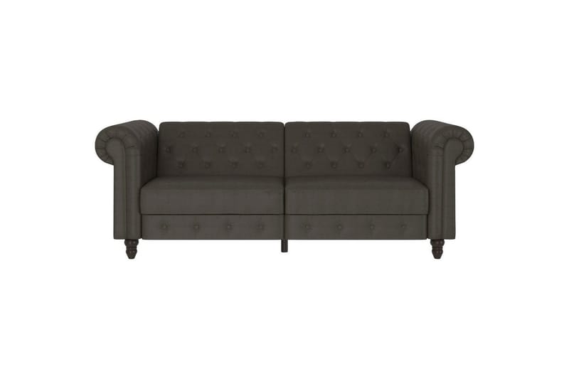 Bäddsoffa Felix 236x87x83 cm, Antracit, Mikrofiber/Trä/Metall - 236x87x83 cm, Antracit, Mikrofiber/Trä/Metall - Möbler - Vardagsrum - Bäddsoffor