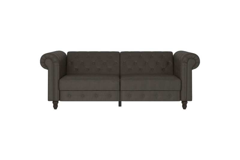 Bäddsoffa Felix 236x87x83 cm, Antracit, Mikrofiber/Trä/Metall - 236x87x83 cm, Antracit, Mikrofiber/Trä/Metall - Möbler - Vardagsrum - Bäddsoffor