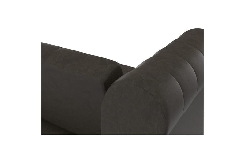 Bäddsoffa Felix 236x87x83 cm, Antracit, Mikrofiber/Trä/Metall - 236x87x83 cm, Antracit, Mikrofiber/Trä/Metall - Möbler - Vardagsrum - Bäddsoffor
