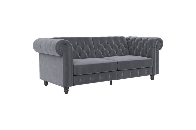 Bäddsoffa Felix 236x87x83 cm, Antracit, Sammet, 236x87x83 cm, Antracit, Sammet