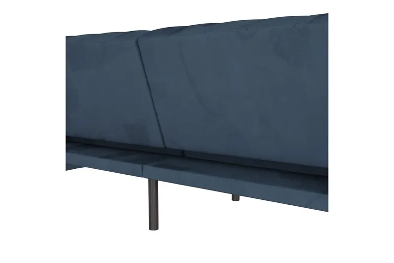 Bäddsoffa Felix 236x87x83 cm, Blå, Sammet - 236x87x83 cm, Blå, Sammet - Möbler - Vardagsrum - Bäddsoffor