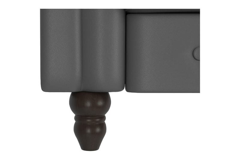 Bäddsoffa Felix 236x87x83 cm, Grå, PU/trä/metall - 236x87x83 cm, Grå, PU/trä/metall - Möbler - Vardagsrum - Bäddsoffor