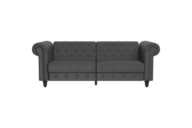 Bäddsoffa Felix 236x87x83 cm, Grå, PU/trä/metall - 236x87x83 cm, Grå, PU/trä/metall - Möbler - Vardagsrum - Bäddsoffor
