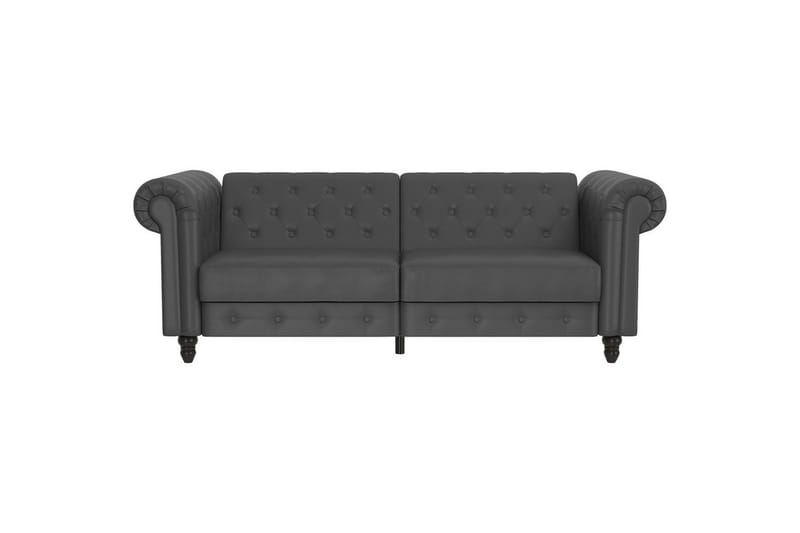 Bäddsoffa Felix 236x87x83 cm, Grå, PU/trä/metall - 236x87x83 cm, Grå, PU/trä/metall - Möbler - Vardagsrum - Bäddsoffor