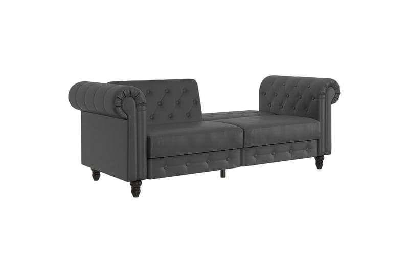 Bäddsoffa Felix 236x87x83 cm, Grå, PU/trä/metall - 236x87x83 cm, Grå, PU/trä/metall - Möbler - Vardagsrum - Bäddsoffor
