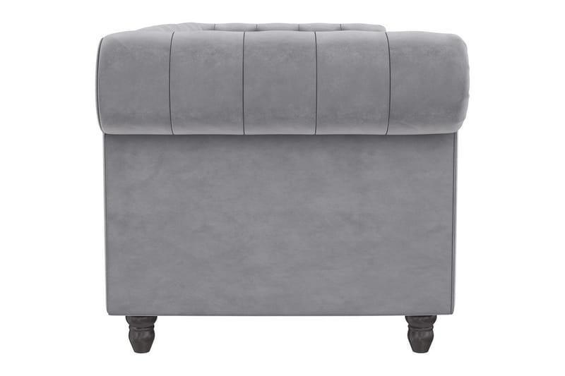 Bäddsoffa Felix 236x87x83 cm, Ljusgrå, Sammet - 236x87x83 cm, Ljusgrå, Sammet - Möbler - Vardagsrum - Bäddsoffor