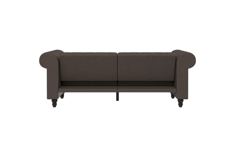 Bäddsoffa Felix 236x87x83 cm, Mörkbrun, Mikrofiber/Trä/Metall - 236x87x83 cm, Mörkbrun, Mikrofiber/Trä/Metall - Möbler - Vardagsrum - Bäddsoffor