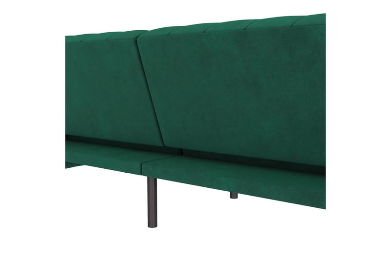 Bäddsoffa Felix 236x87x83 cm, Mörkgrön, Sammet - 236x87x83 cm, Mörkgrön, Sammet - Möbler - Vardagsrum - Bäddsoffor