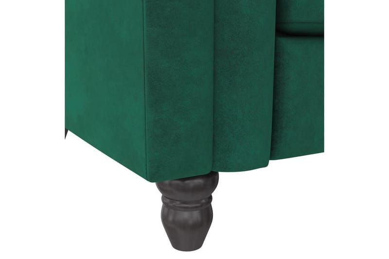 Bäddsoffa Felix 236x87x83 cm, Mörkgrön, Sammet - 236x87x83 cm, Mörkgrön, Sammet - Möbler - Vardagsrum - Bäddsoffor
