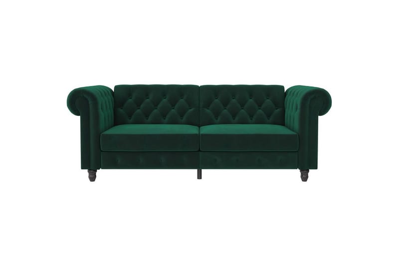 Bäddsoffa Felix 236x87x83 cm, Mörkgrön, Sammet - 236x87x83 cm, Mörkgrön, Sammet - Möbler - Vardagsrum - Bäddsoffor