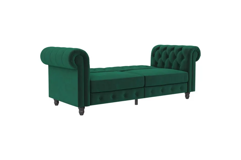 Bäddsoffa Felix 236x87x83 cm, Mörkgrön, Sammet - 236x87x83 cm, Mörkgrön, Sammet - Möbler - Vardagsrum - Bäddsoffor
