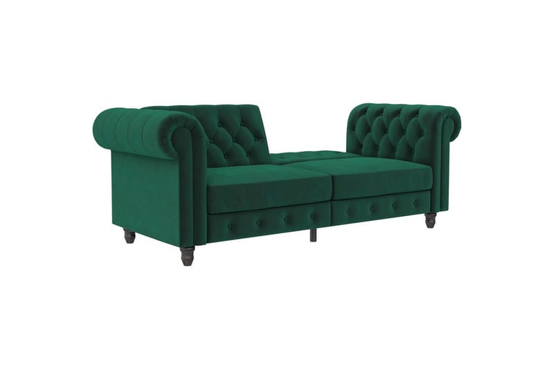 Bäddsoffa Felix 236x87x83 cm, Mörkgrön, Sammet - 236x87x83 cm, Mörkgrön, Sammet - Möbler - Vardagsrum - Bäddsoffor