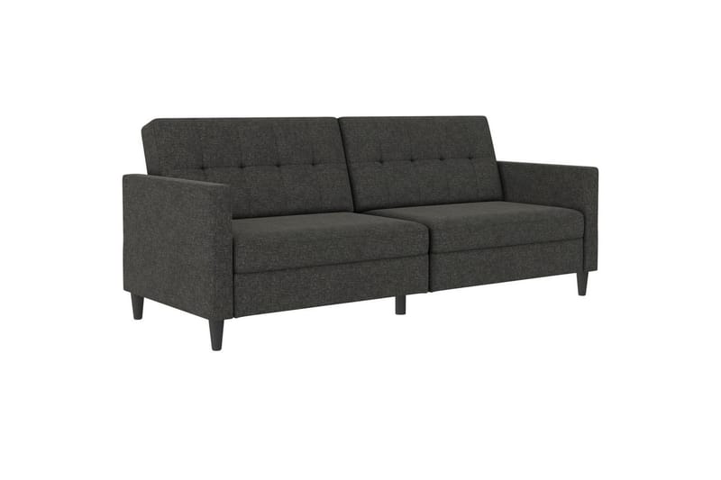 Bäddsoffa Hartford 203x83x82 cm, Antracit, Linnetyg Utseende (100% Polyester - 203x83x82 cm, Antracit, Linnetyg Utseende (100% Polyester - Möbler - Vardagsrum - Bäddsoffor