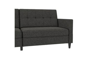 Bäddsoffa Hartford 203x83x82 cm, Antracit, Linnetyg Utseende (100% Polyester - 203x83x82 cm, Antracit, Linnetyg Utseende (100% Polyester - Möbler - Vardagsrum - Bäddsoffor