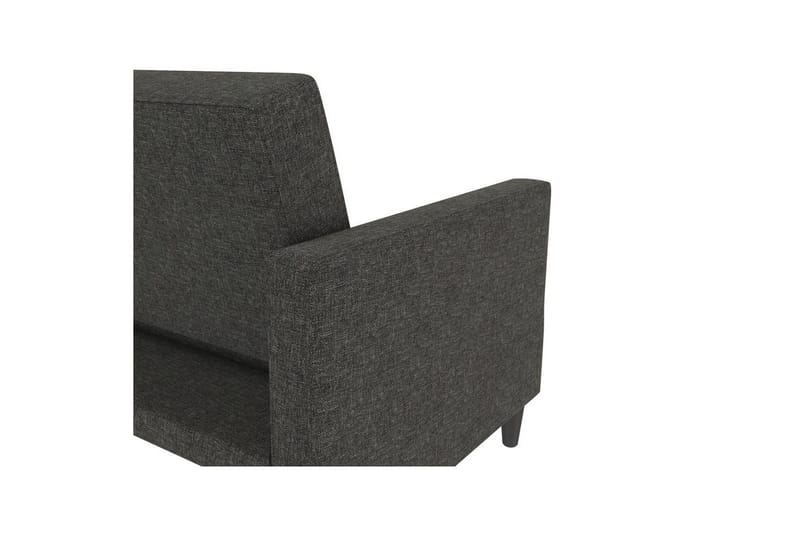 Bäddsoffa Hartford 203x83x82 cm, Antracit, Linnetyg Utseende (100% Polyester - 203x83x82 cm, Antracit, Linnetyg Utseende (100% Polyester - Möbler - Vardagsrum - Bäddsoffor