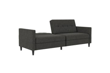 Bäddsoffa Hartford 203x83x82 cm, Antracit, Linnetyg Utseende (100% Polyester - 203x83x82 cm, Antracit, Linnetyg Utseende (100% Polyester - Möbler - Vardagsrum - Bäddsoffor