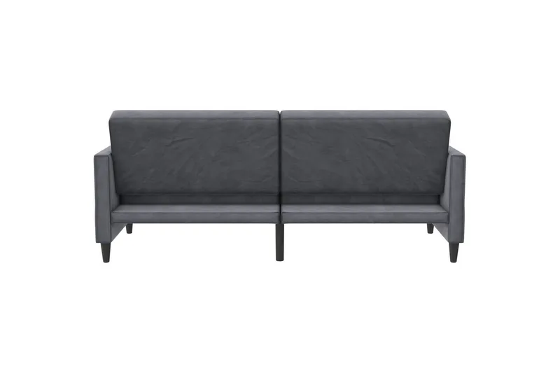 Bäddsoffa Hartford 203x83x82 cm, Antracit, Sammet - 203x83x82 cm, Antracit, Sammet - Möbler - Vardagsrum - Bäddsoffor