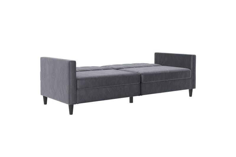 Bäddsoffa Hartford 203x83x82 cm, Antracit, Sammet - 203x83x82 cm, Antracit, Sammet - Möbler - Vardagsrum - Bäddsoffor