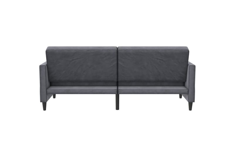 Bäddsoffa Hartford 203x83x82 cm, Antracit, Sammet - 203x83x82 cm, Antracit, Sammet - Möbler - Vardagsrum - Bäddsoffor