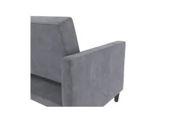 Bäddsoffa Hartford 203x83x82 cm, Antracit, Sammet - 203x83x82 cm, Antracit, Sammet - Möbler - Vardagsrum - Bäddsoffor