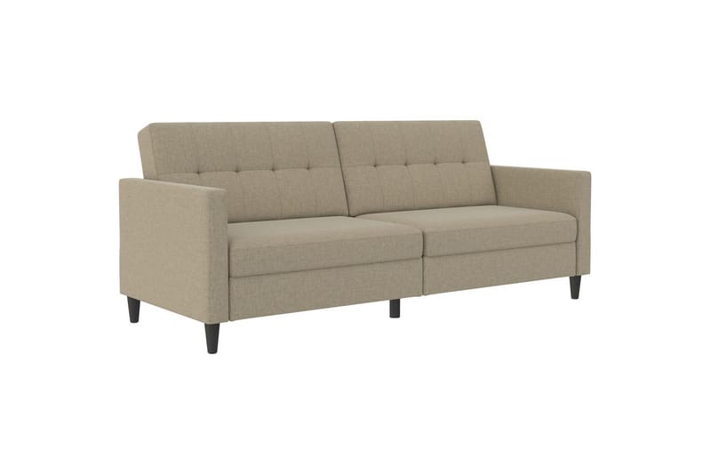 Bäddsoffa Hartford 203x83x82 cm, Cappuccino, Linnetyg Utseende (100% Polyester - 203x83x82 cm, Cappuccino, Linnetyg Utseende (100% Polyester - Möbler - Vardagsrum - Bäddsoffor