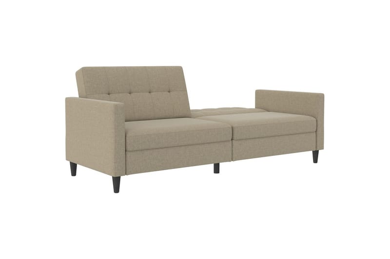 Bäddsoffa Hartford 203x83x82 cm, Cappuccino, Linnetyg Utseende (100% Polyester - 203x83x82 cm, Cappuccino, Linnetyg Utseende (100% Polyester - Möbler - Vardagsrum - Bäddsoffor