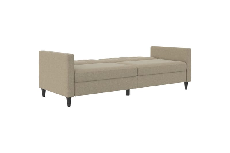 Bäddsoffa Hartford 203x83x82 cm, Cappuccino, Linnetyg Utseende (100% Polyester - 203x83x82 cm, Cappuccino, Linnetyg Utseende (100% Polyester - Möbler - Vardagsrum - Bäddsoffor