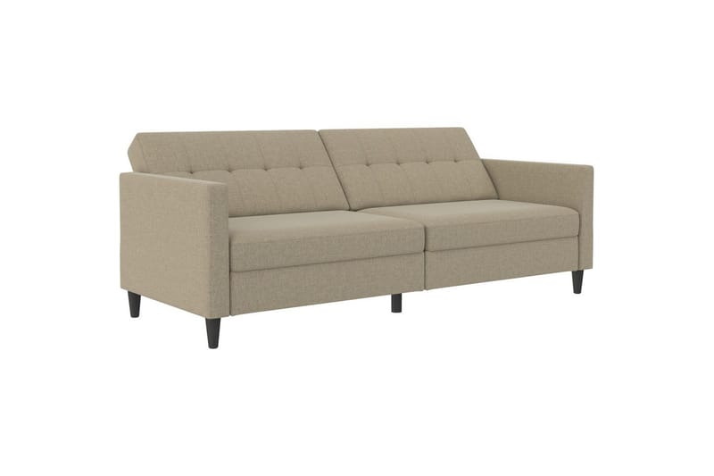 Bäddsoffa Hartford 203x83x82 cm, Cappuccino, Linnetyg Utseende (100% Polyester - 203x83x82 cm, Cappuccino, Linnetyg Utseende (100% Polyester - Möbler - Vardagsrum - Bäddsoffor