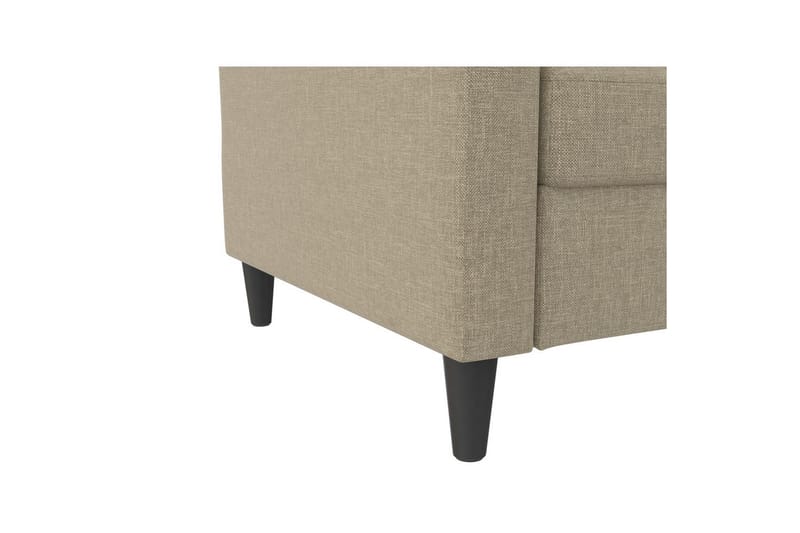 Bäddsoffa Hartford 203x83x82 cm, Cappuccino, Linnetyg Utseende (100% Polyester - 203x83x82 cm, Cappuccino, Linnetyg Utseende (100% Polyester - Möbler - Vardagsrum - Bäddsoffor