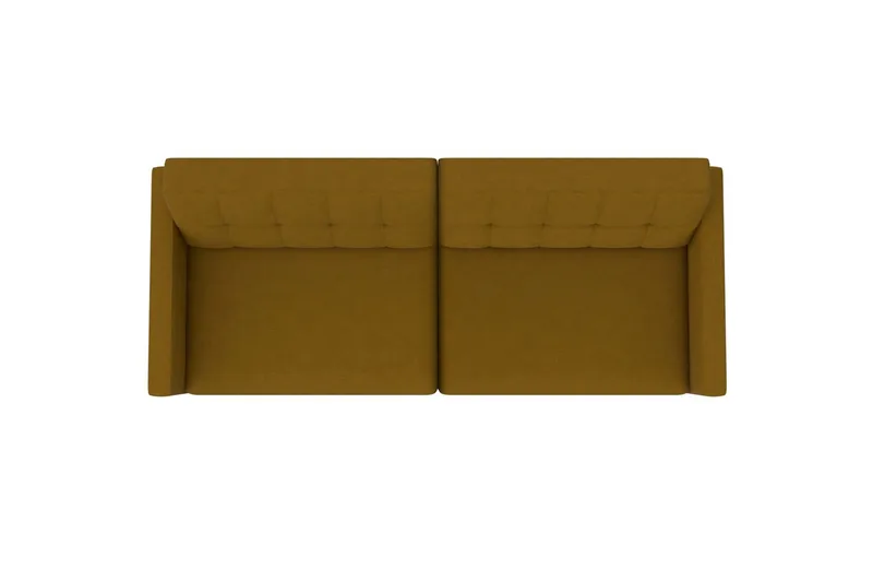 Bäddsoffa Hartford 203x83x82 cm, Curry, Linnetyg Utseende (100% Polyester - 203x83x82 cm, Curry, Linnetyg Utseende (100% Polyester - Möbler - Vardagsrum - Bäddsoffor