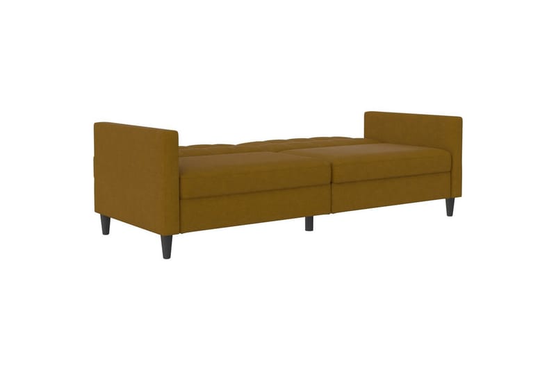 Bäddsoffa Hartford 203x83x82 cm, Curry, Linnetyg Utseende (100% Polyester - 203x83x82 cm, Curry, Linnetyg Utseende (100% Polyester - Möbler - Vardagsrum - Bäddsoffor