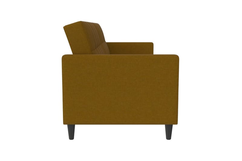 Bäddsoffa Hartford 203x83x82 cm, Curry, Linnetyg Utseende (100% Polyester - 203x83x82 cm, Curry, Linnetyg Utseende (100% Polyester - Möbler - Vardagsrum - Bäddsoffor