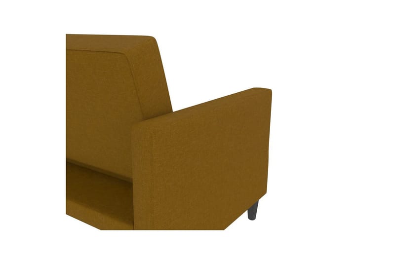 Bäddsoffa Hartford 203x83x82 cm, Curry, Linnetyg Utseende (100% Polyester - 203x83x82 cm, Curry, Linnetyg Utseende (100% Polyester - Möbler - Vardagsrum - Bäddsoffor