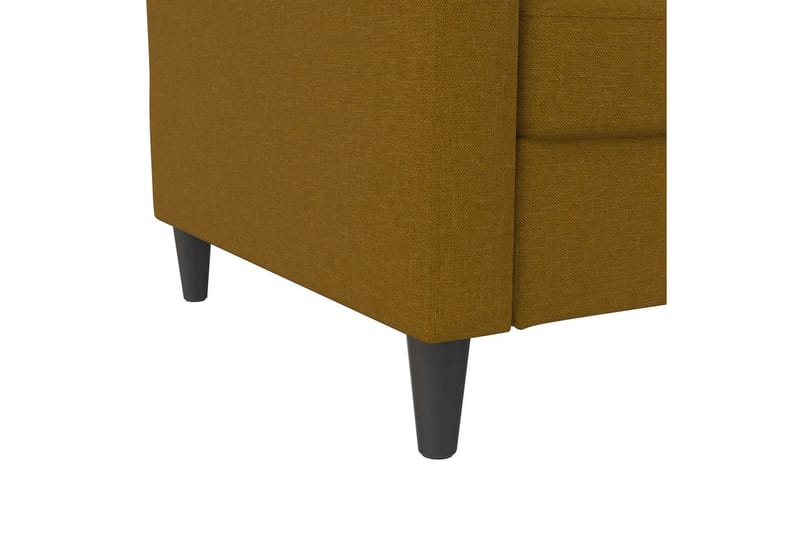 Bäddsoffa Hartford 203x83x82 cm, Curry, Linnetyg Utseende (100% Polyester - 203x83x82 cm, Curry, Linnetyg Utseende (100% Polyester - Möbler - Vardagsrum - Bäddsoffor