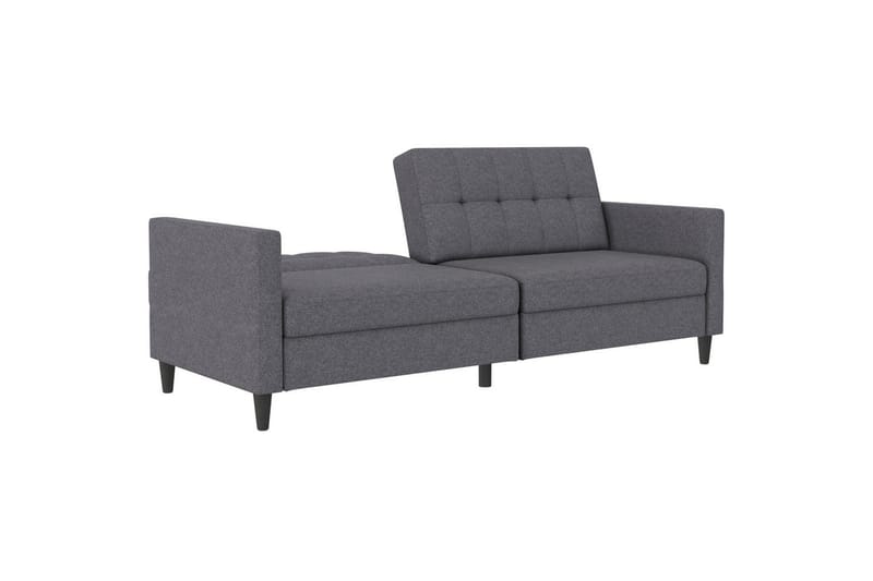 Bäddsoffa Hartford 203x83x82 cm, Grå, Linnetyg Utseende (100% Polyester - 203x83x82 cm, Grå, Linnetyg Utseende (100% Polyester - Möbler - Vardagsrum - Bäddsoffor