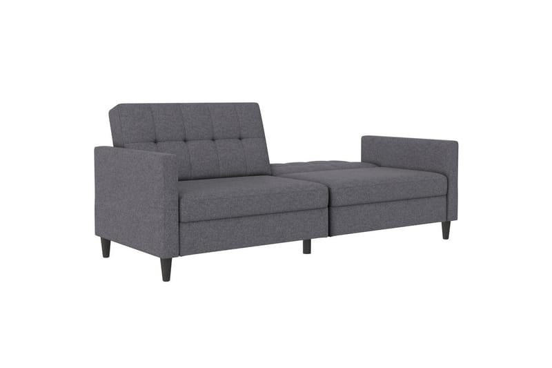 Bäddsoffa Hartford 203x83x82 cm, Grå, Linnetyg Utseende (100% Polyester - 203x83x82 cm, Grå, Linnetyg Utseende (100% Polyester - Möbler - Vardagsrum - Bäddsoffor