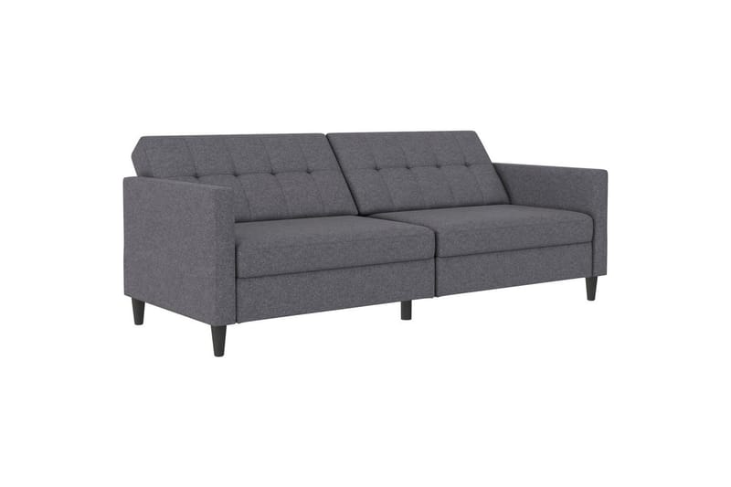 Bäddsoffa Hartford 203x83x82 cm, Grå, Linnetyg Utseende (100% Polyester - 203x83x82 cm, Grå, Linnetyg Utseende (100% Polyester - Möbler - Vardagsrum - Bäddsoffor